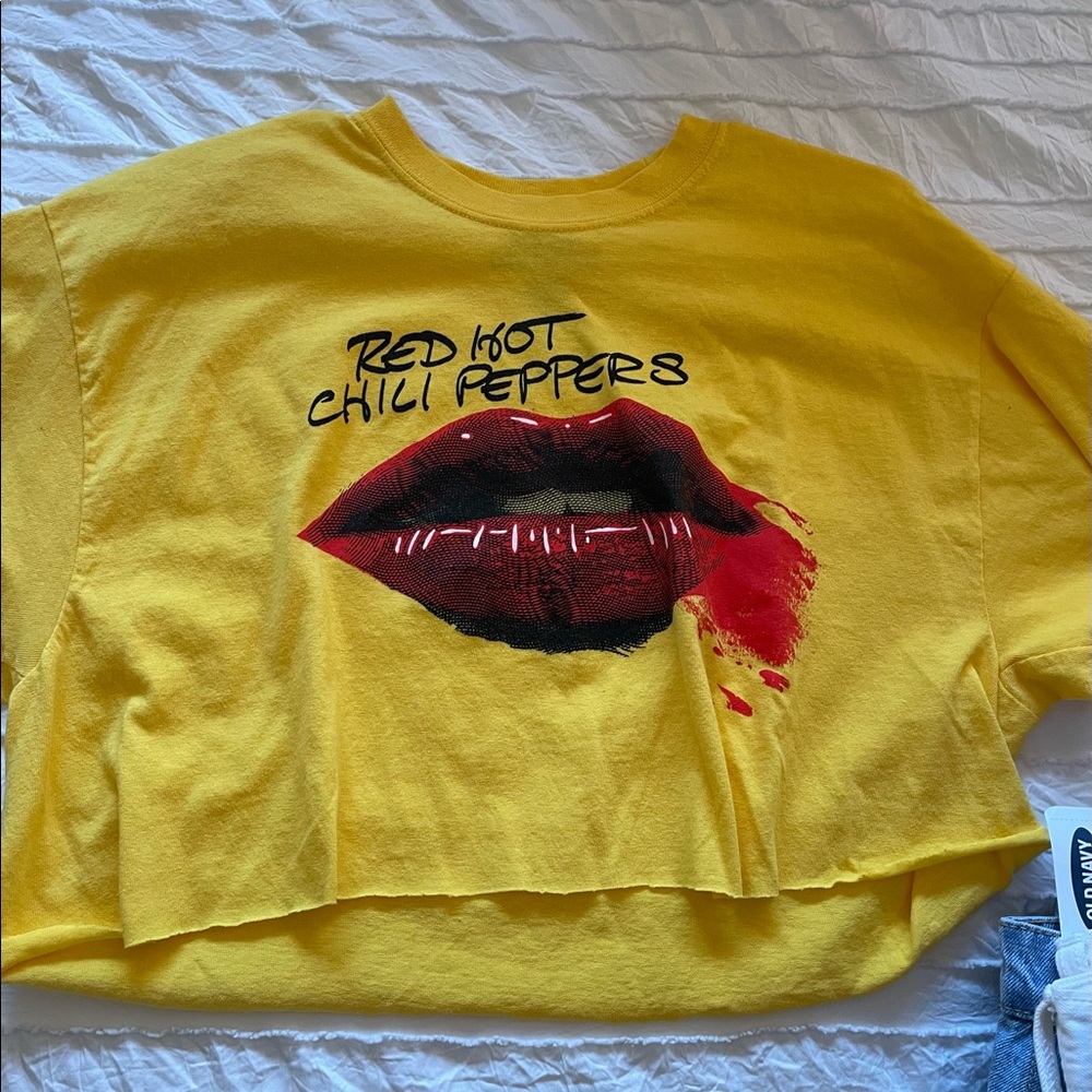Red Hot Chili Peppers band crop top